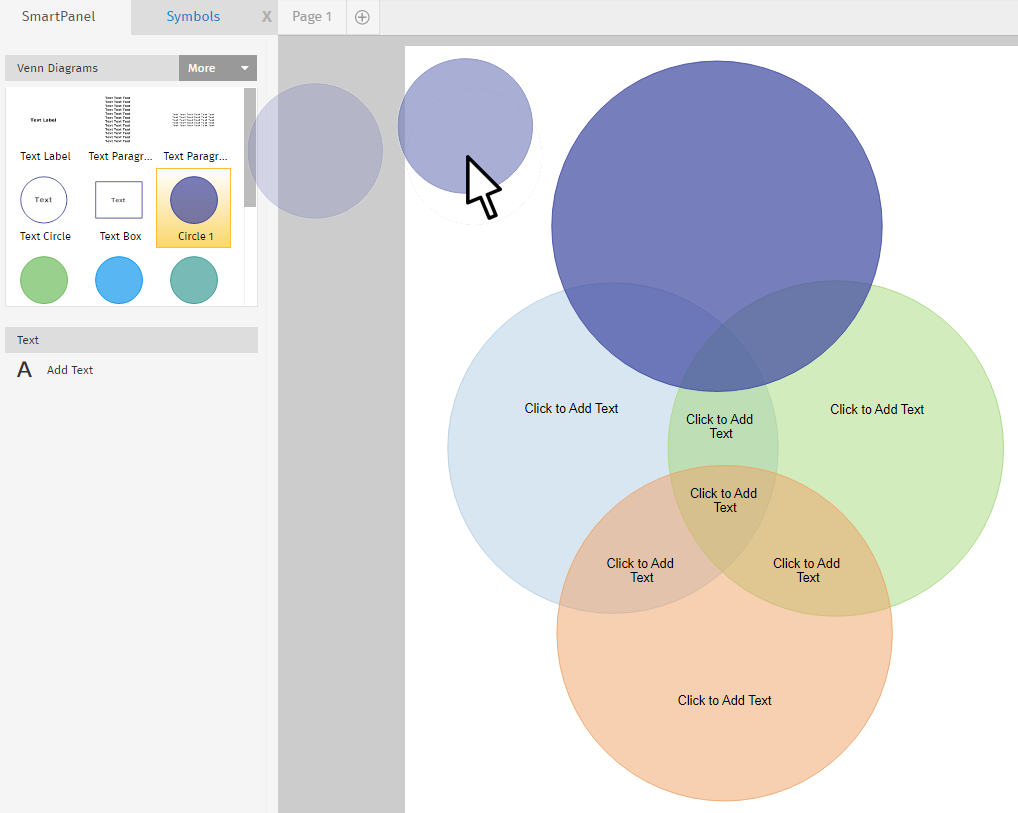 Smart Art Venn Diagram